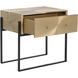 Modena 29.5 X 28 inch Antique Gold Night Stand, Large